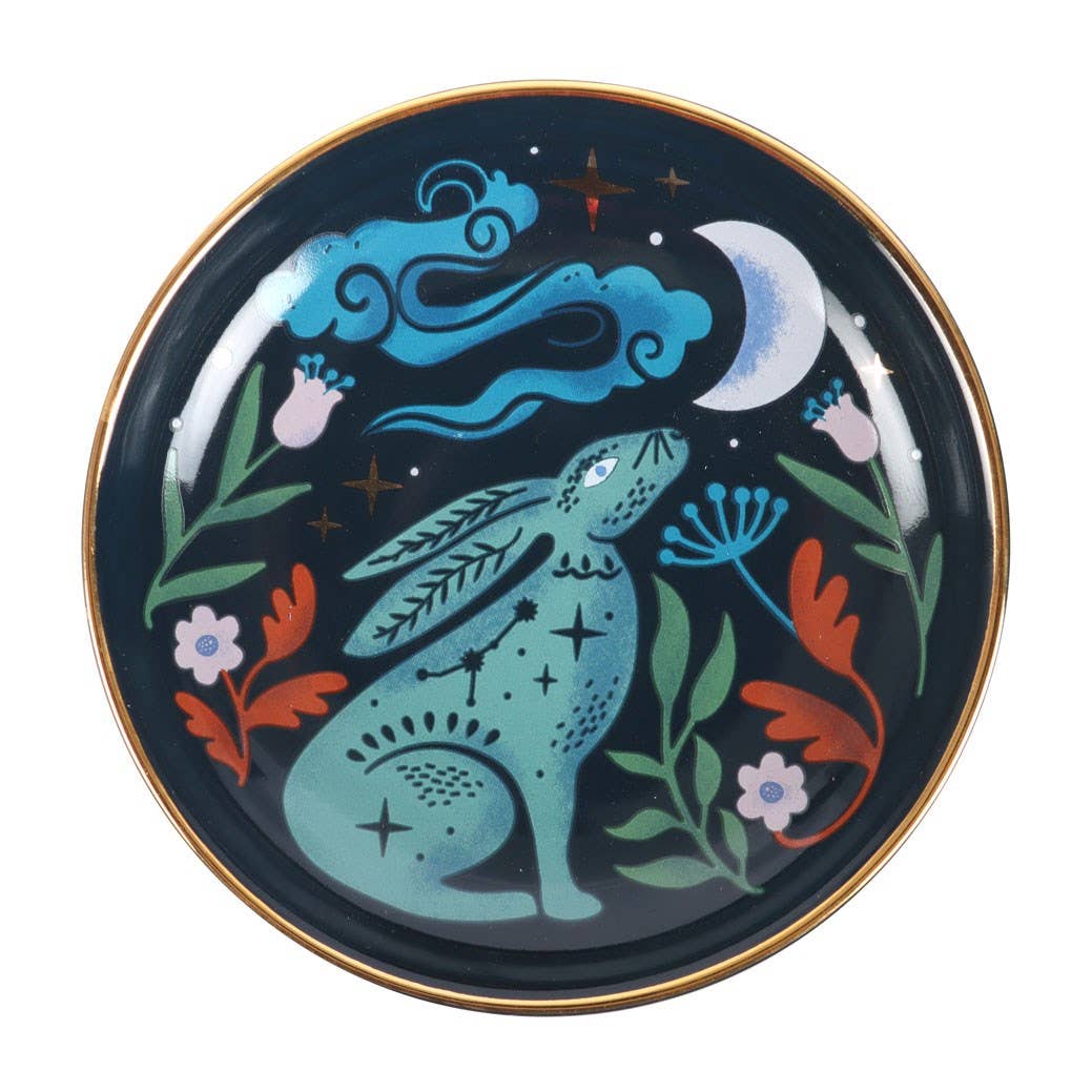 Hare Mystical Midnight Trinket Dish