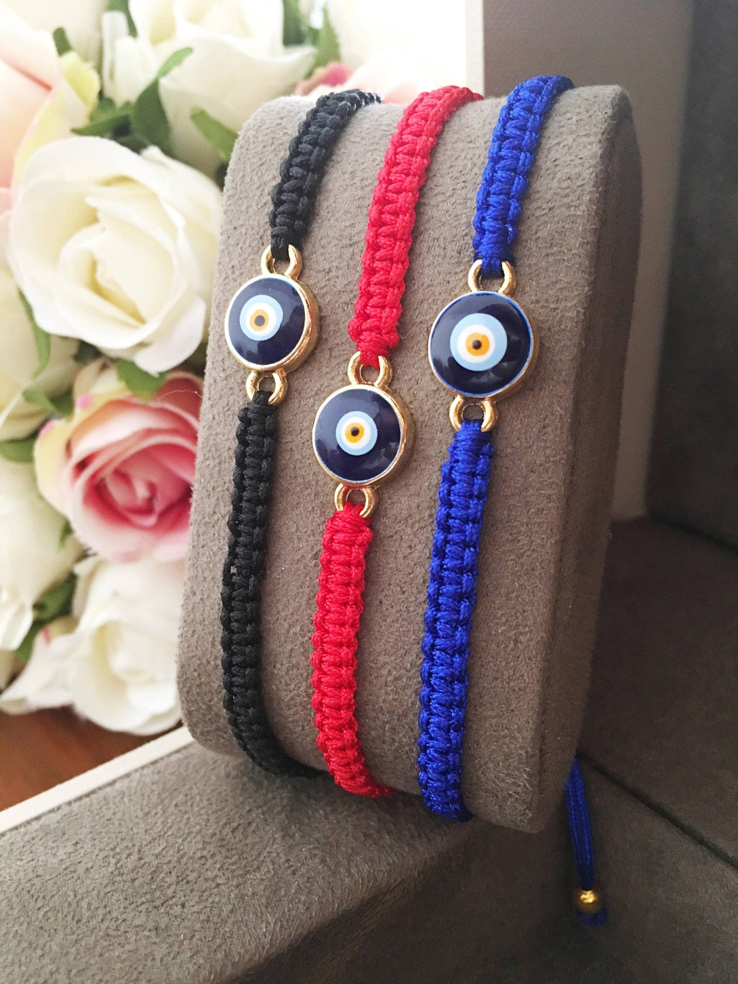 Evil Eye Macrame Bracelet