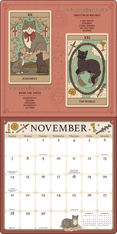 Cats Rule the Earth Tarot 2027 Wall Calendar by Thiago Corrêa: Calendar; 24 pages / English