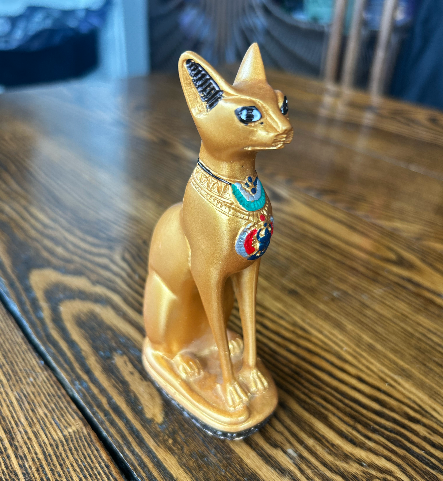 Bastet Cat Golden Sm - 4.5"