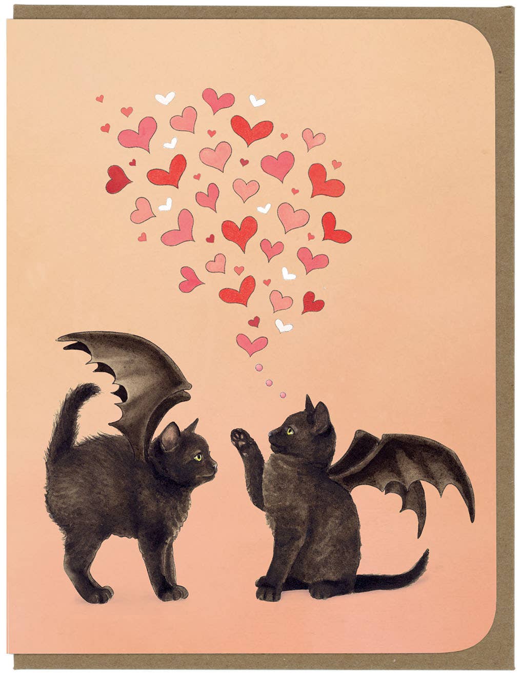 The Love Boop - Bat Kittens - Blank Card