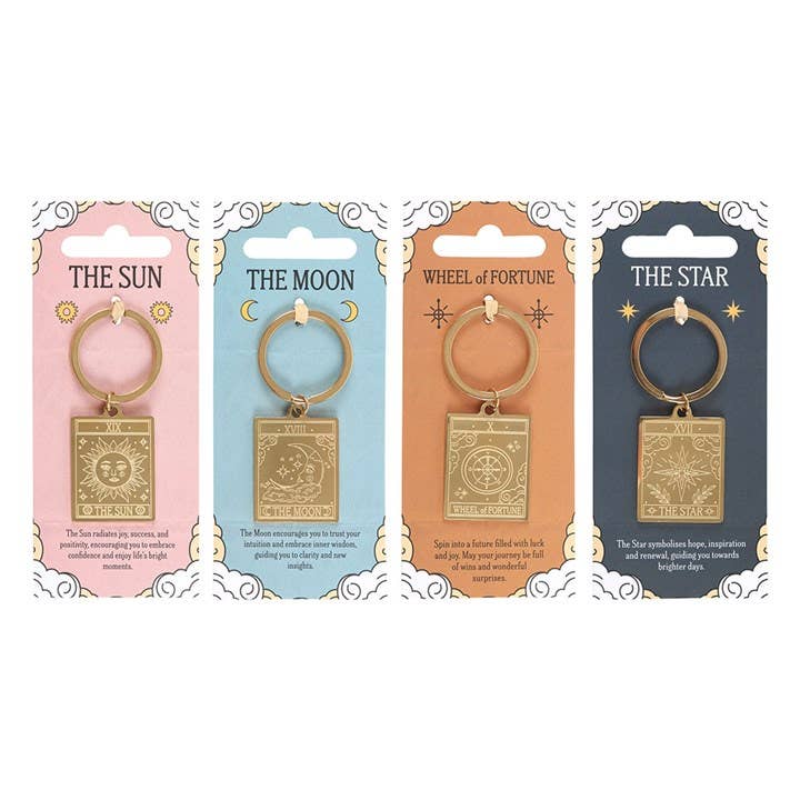 Vintage Tarot Card Keyrings