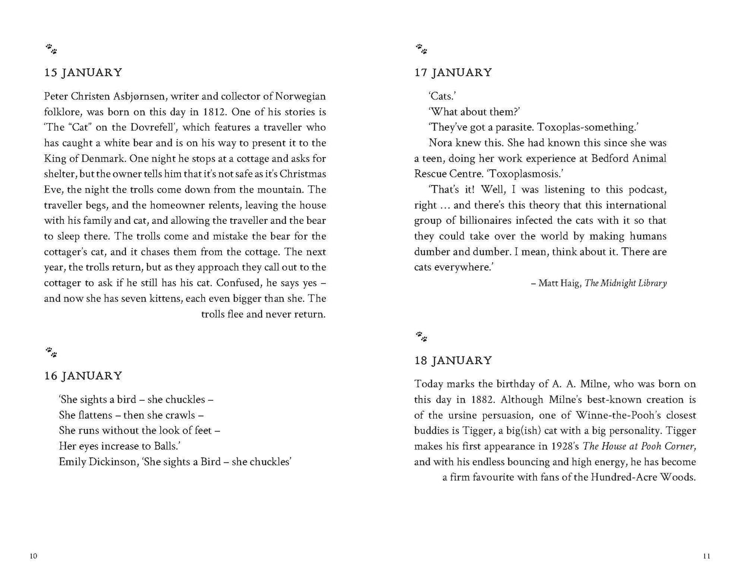 A Literary Cat for Every Day of the Year: Hardcover