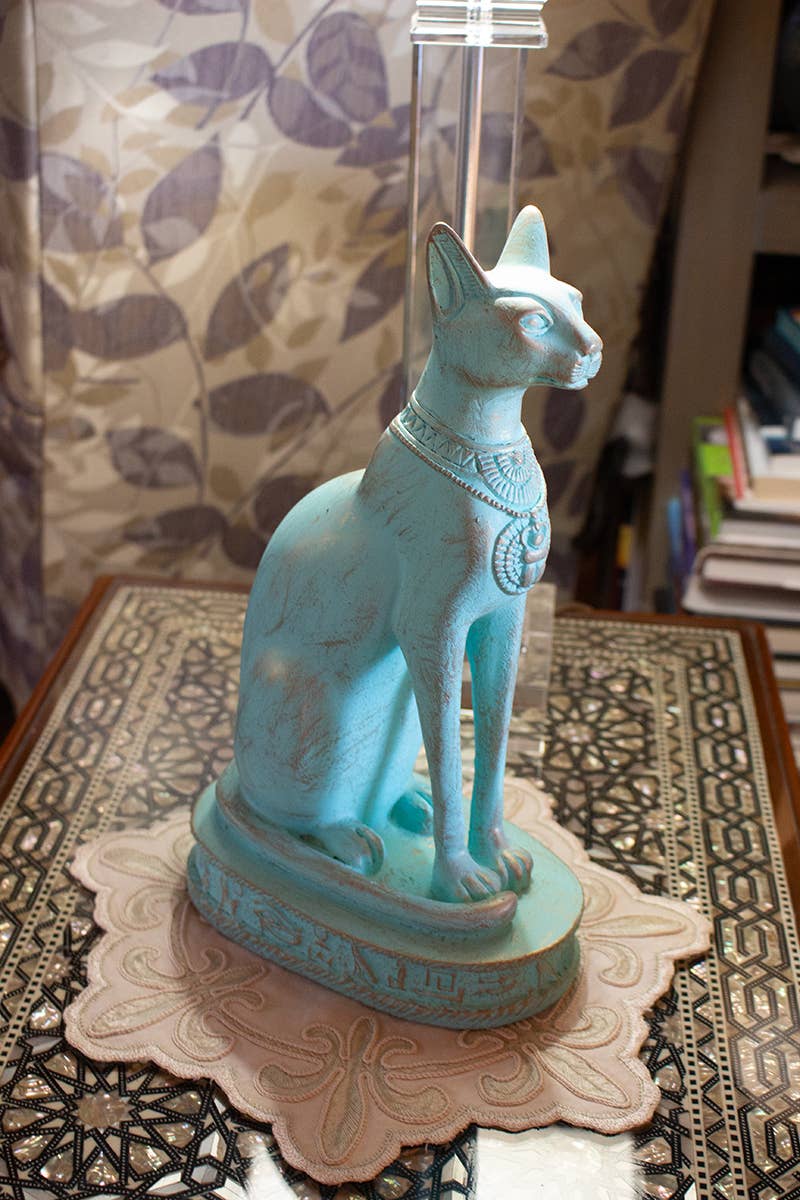 Bastet Cat Statues - Patina: Medium