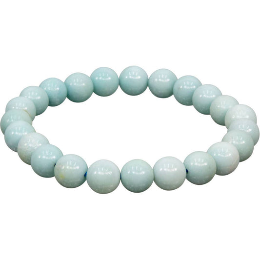 Amazonite Bracelet 8mm Round Beads