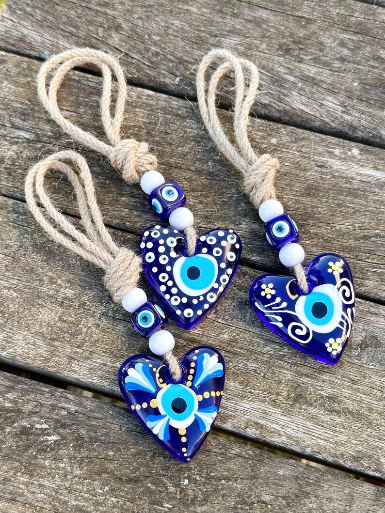 Heart Evil Eye Wall Hanging, Boxed