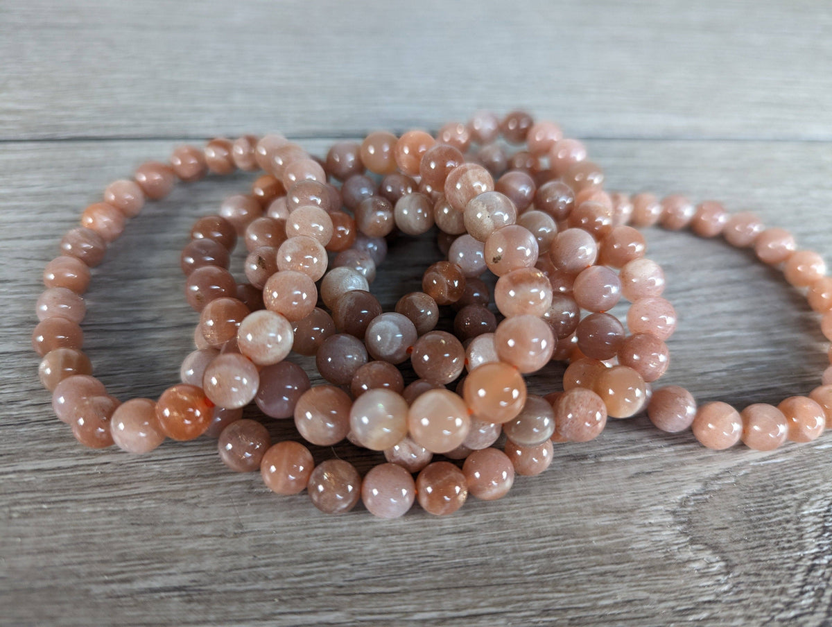 Gemstone 8 mm Round Bracelets: African Bloodstone