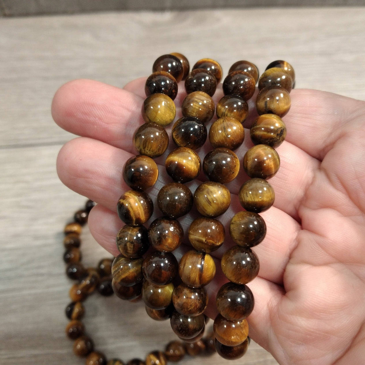 Gemstone 8 mm Round Bracelets: Fluorite