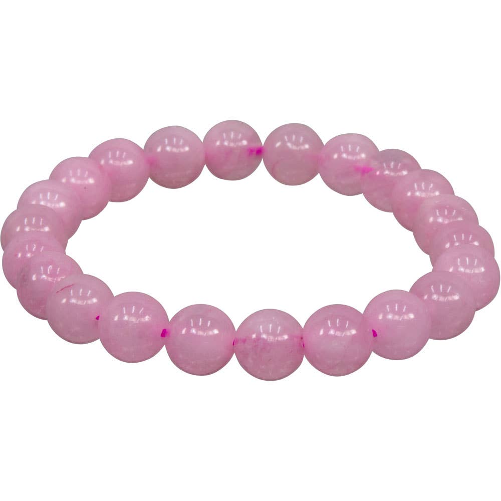 Rose Quartz Bracelet 8mm Round Beads