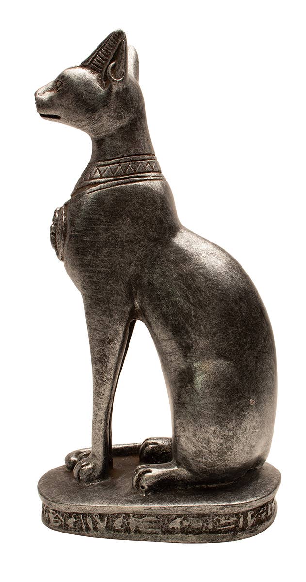 Bastet Cat Silver Med - 8"