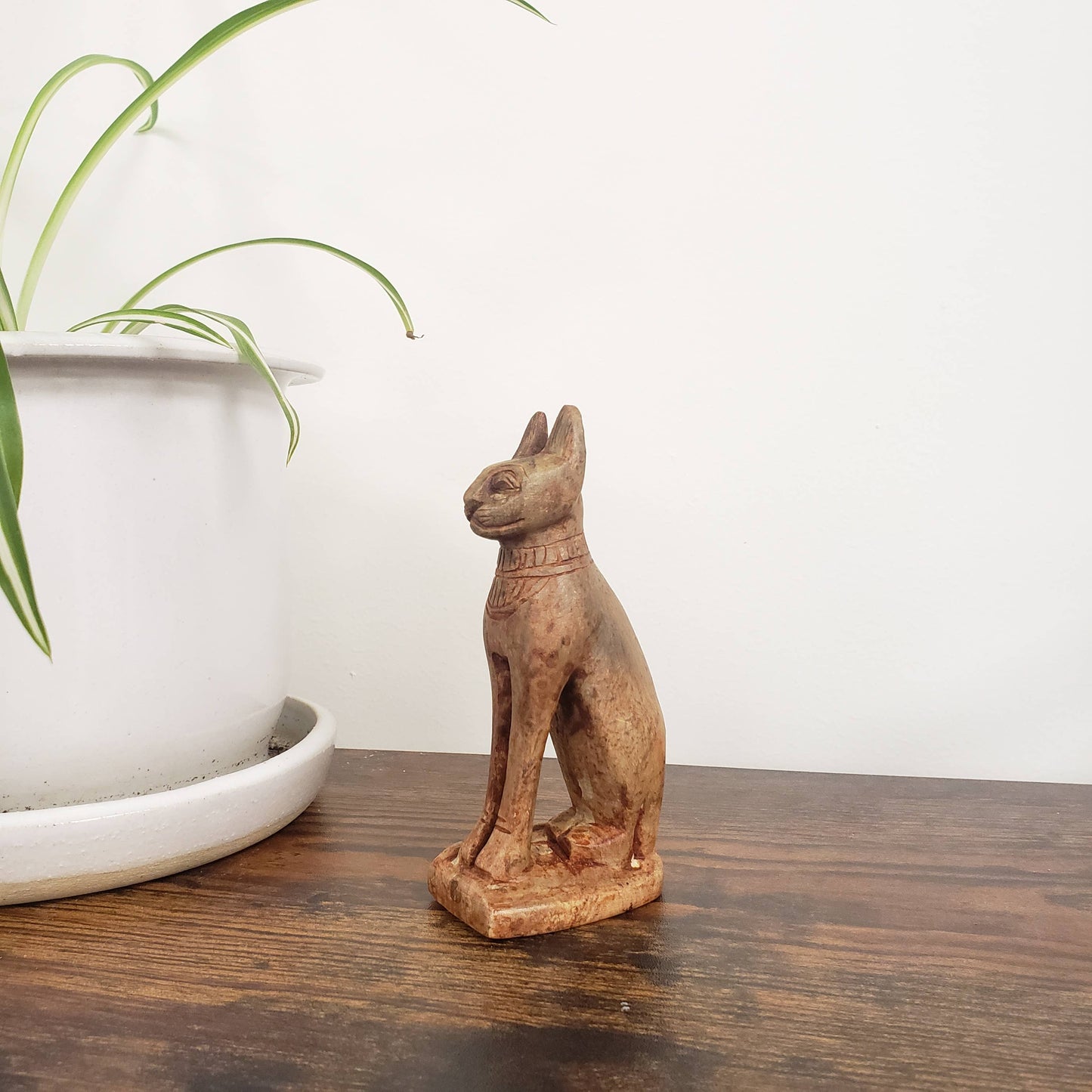 Egyptian Goddess Bastet Stone Statue - Small