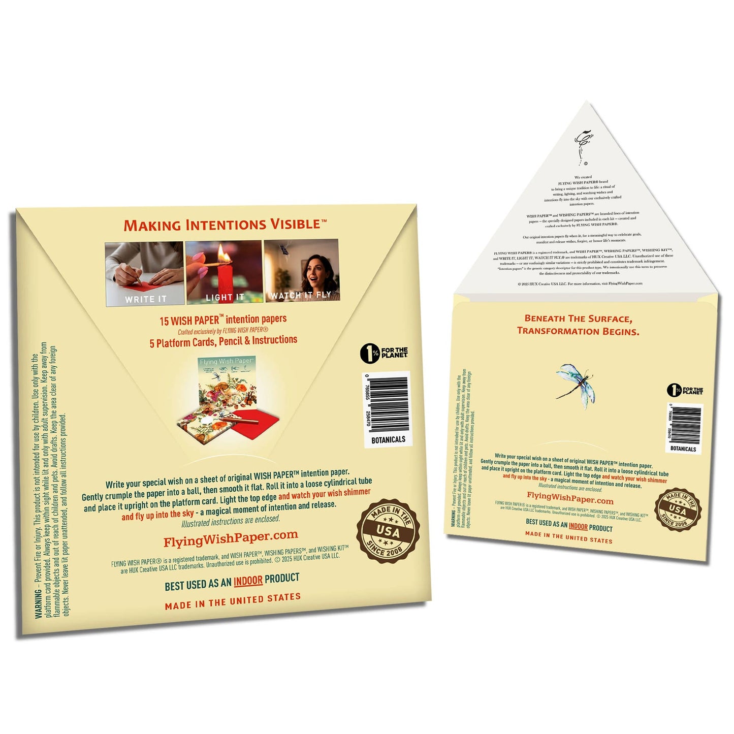 BOTANICALS — Flying Wish Paper® Standard Mini WISHING KIT™