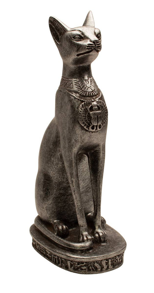 Bastet Cat Silver Med - 8"