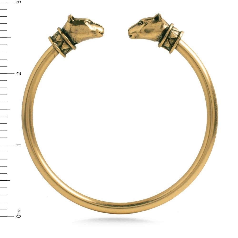 Gold - Egyptian Cat Cuff Bracelet - Bastet Goddess