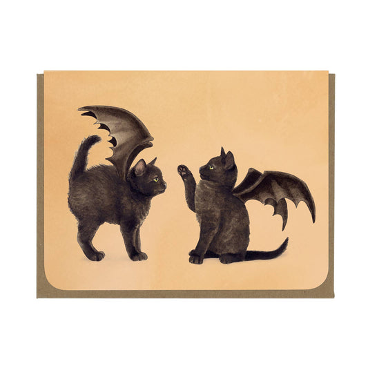 The Boop- Bat Kittens - Blank Card  