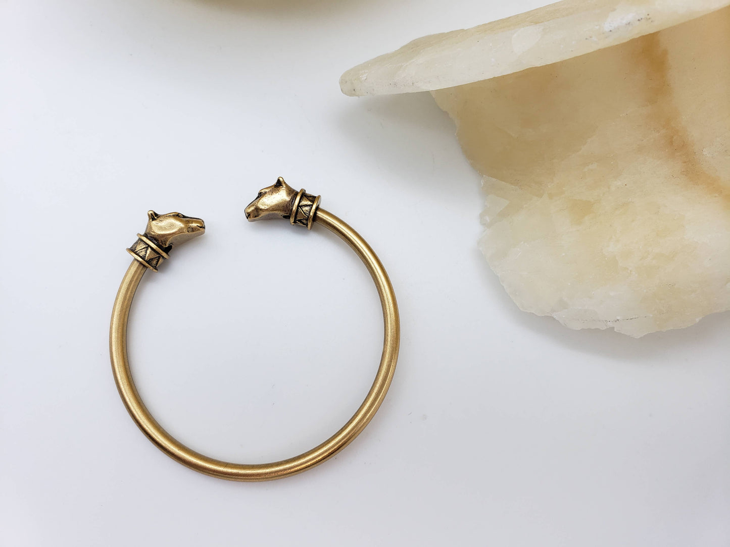 Gold - Egyptian Cat Cuff Bracelet - Bastet Goddess