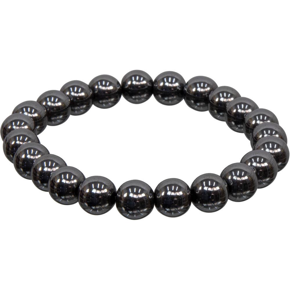 Hematite Bracelet 8mm Round Beads