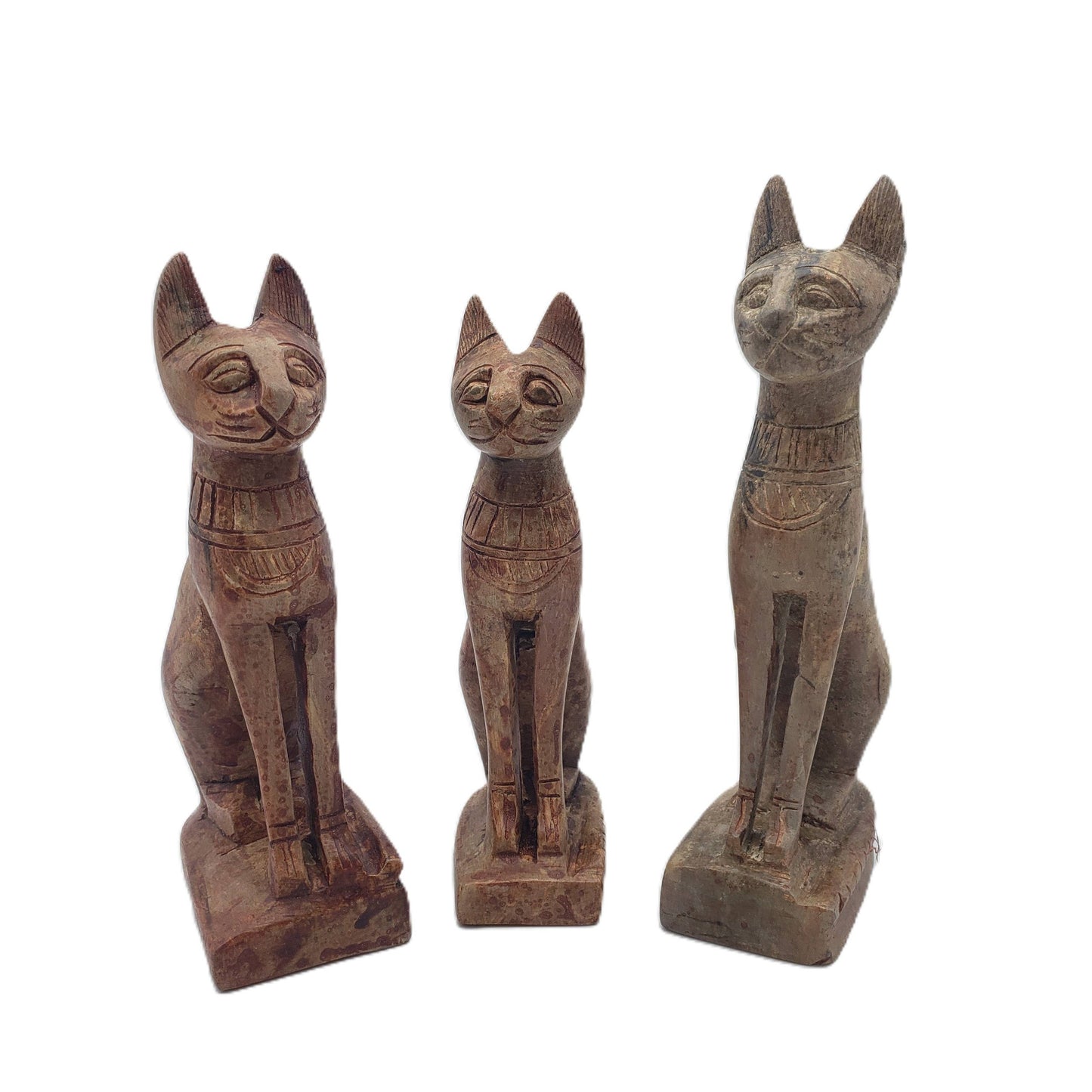 Egyptian Goddess Bastet Stone Statue - Small