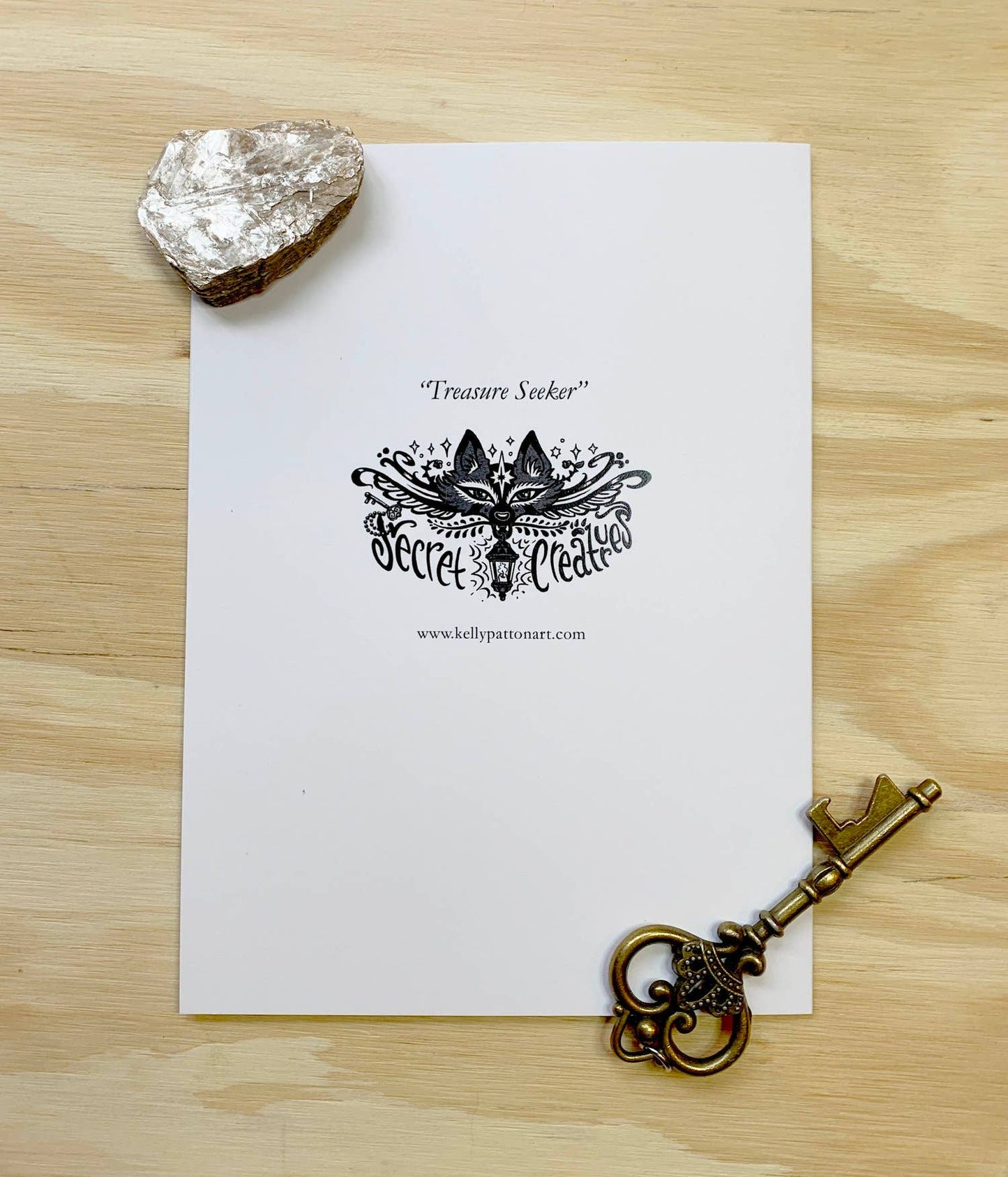 Treasure Seeker Greeting Card Ermine Design
