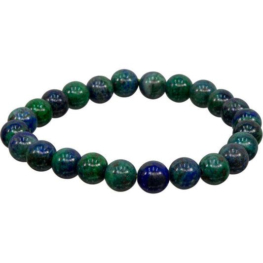 Chrysocolla Bracelet 8mm Round Beads