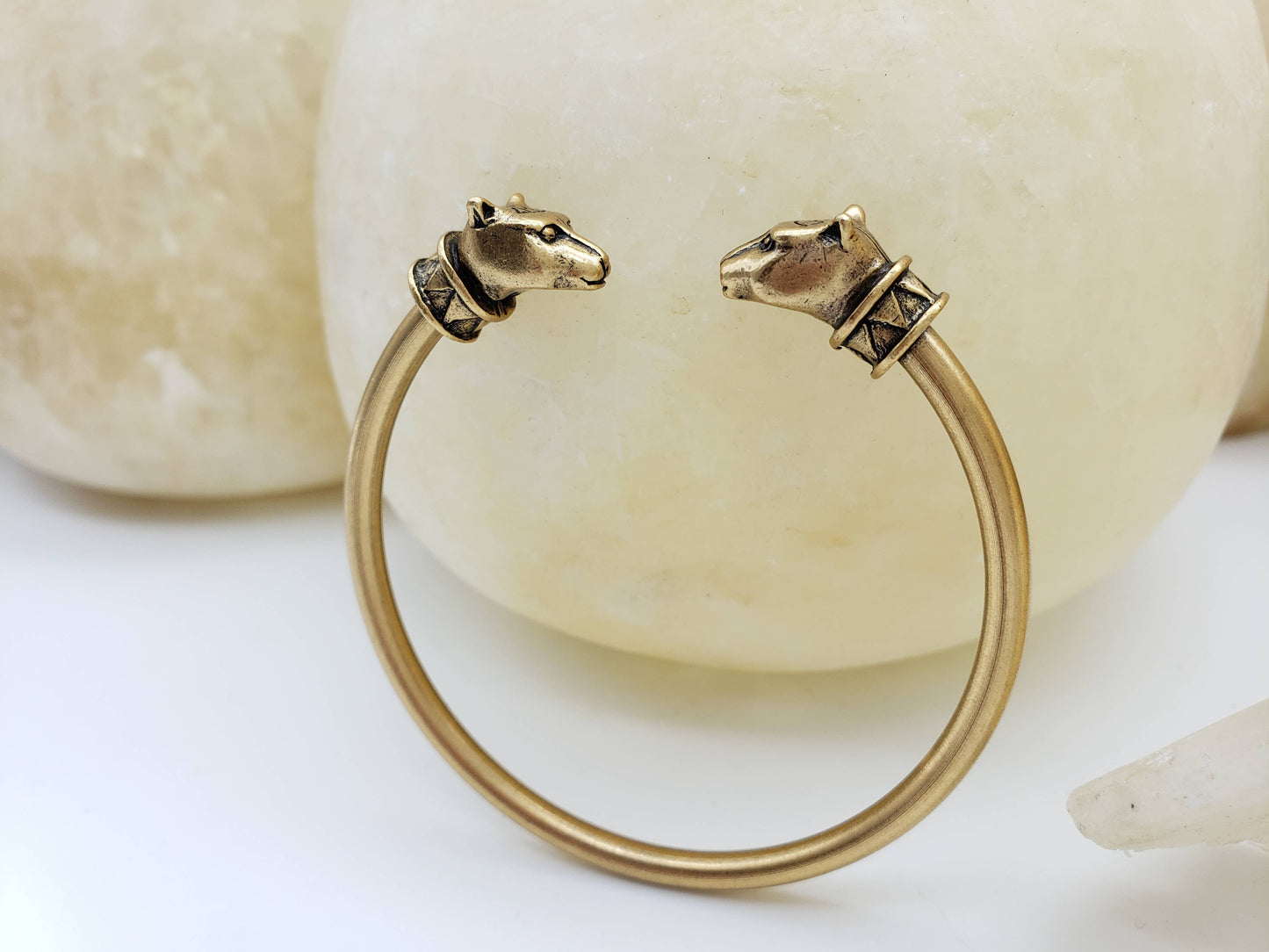 Gold - Egyptian Cat Cuff Bracelet - Bastet Goddess