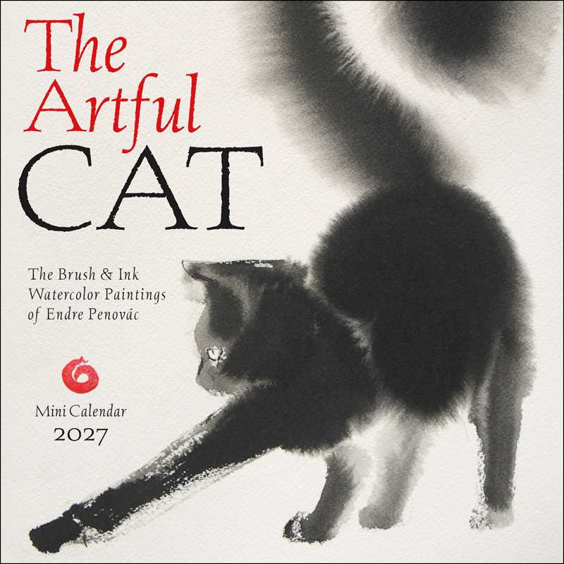 Artful Cat 2027 Mini Wall Calendar by Endre  Penovác: Calendar; 24 pages / English