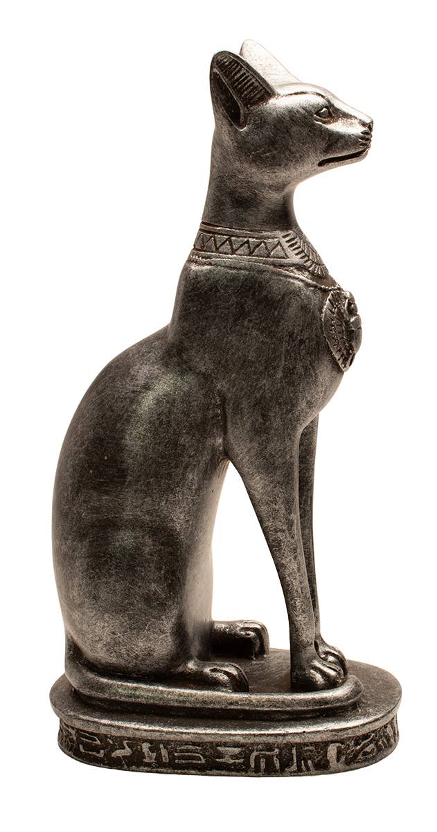 Bastet Cat Silver Med - 8"