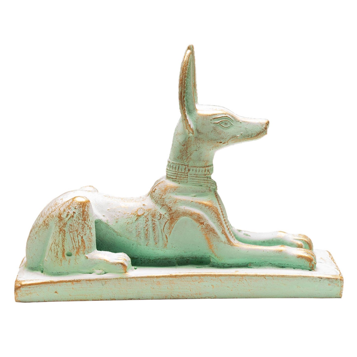 Anubis Statue Reclining Patina - 3" - Egyptian God