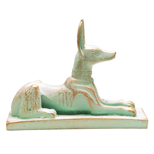 Anubis Statue Reclining Patina - 3" - Egyptian God