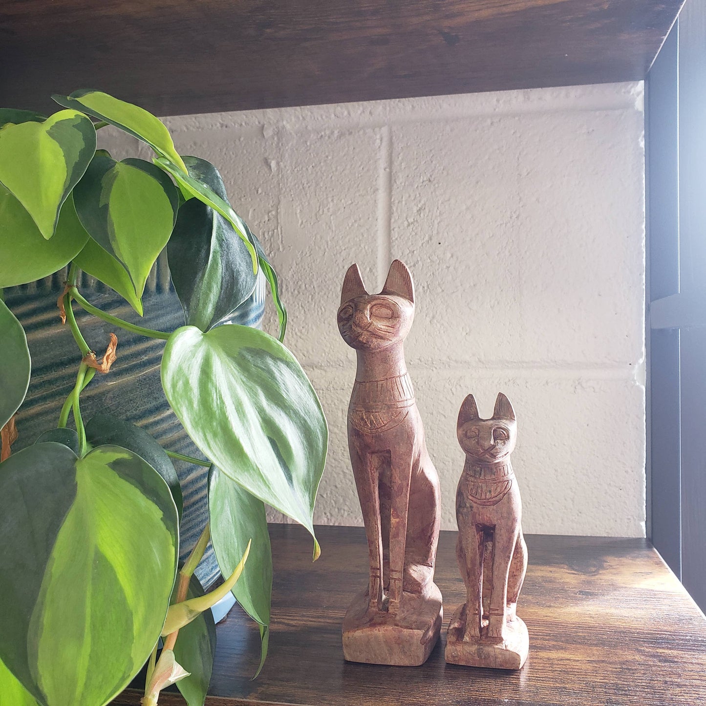 Egyptian Goddess Bastet Stone Statue - Small