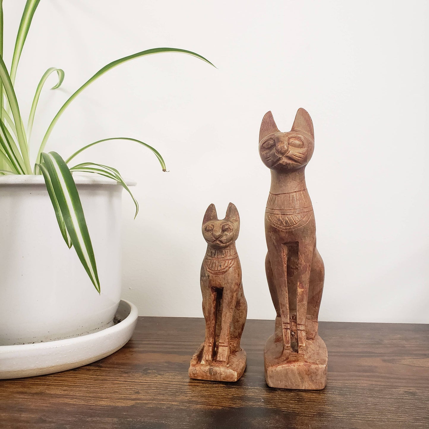 Egyptian Goddess Bastet Stone Statue - Small