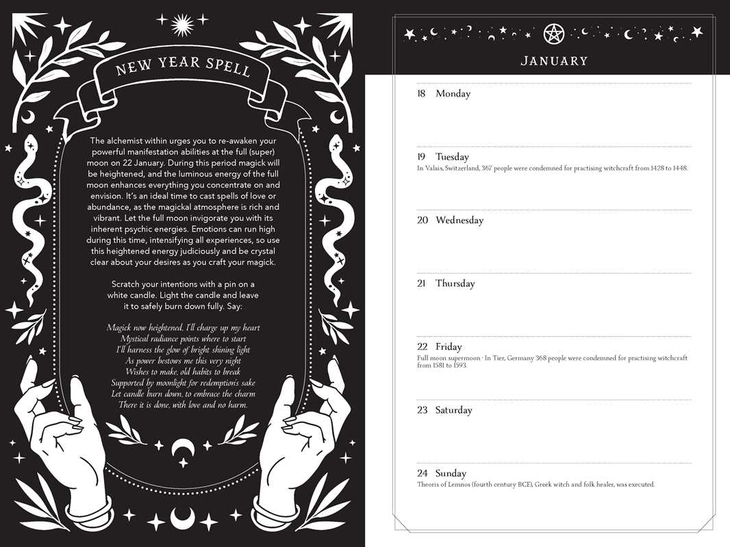 2027 Witch's Diary and Planner Calendar - Northern Hemisphere by Flavia  Kate Peters: Calendar; 160 pages / English