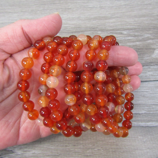 Gemstone 8 mm Round Bracelets: Amethyst