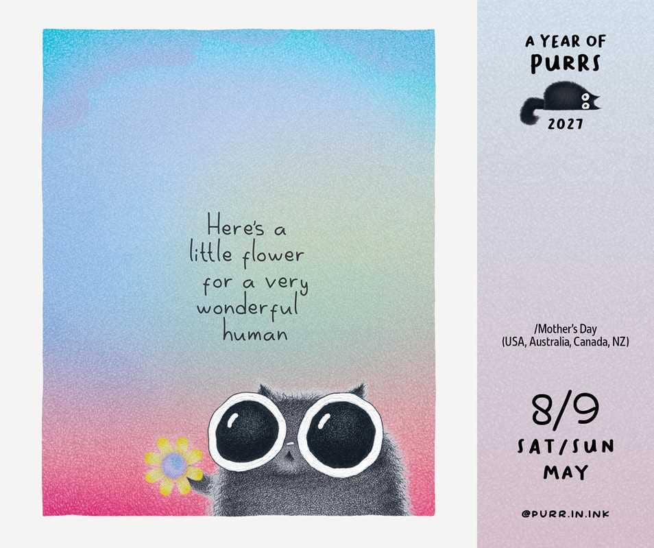 Year of Purrs 2027 Day-to-Day Calendar by Luis  Coelho: Calendar; 640 pages / English