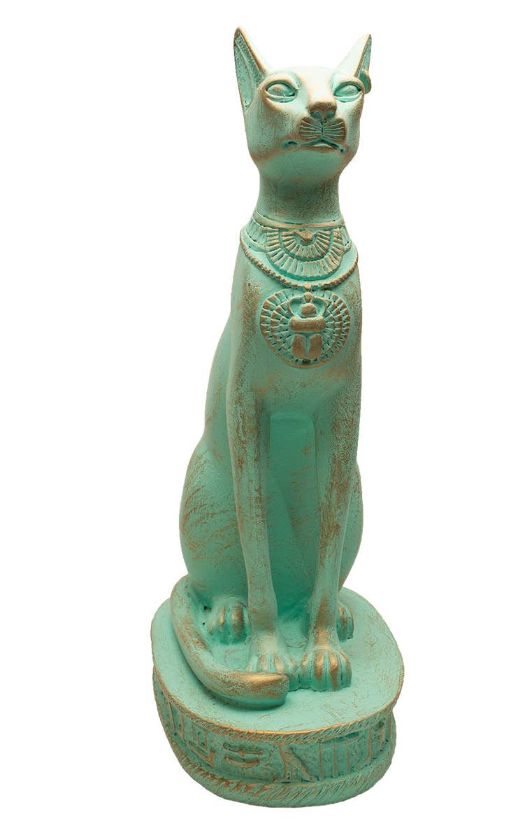 Bastet Cat Statues - Patina: Medium