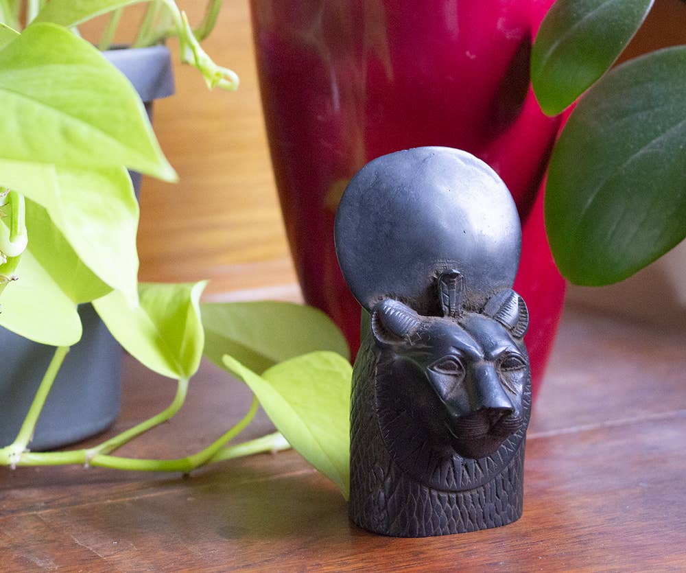 Sekhmet Bust Black - 4.5" - Egyptian Goddess