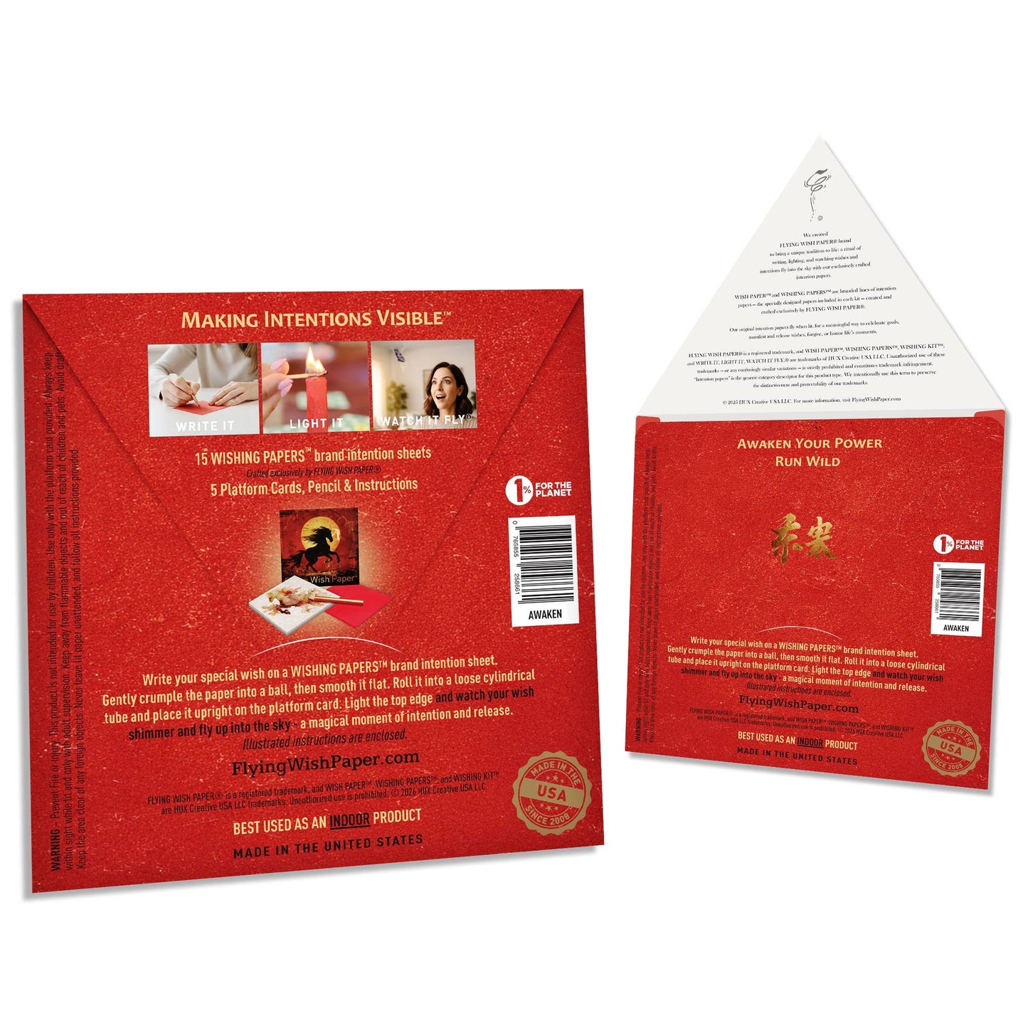     AWAKEN - Flying Wish Paper® Gift Kit, Freedom & Growth