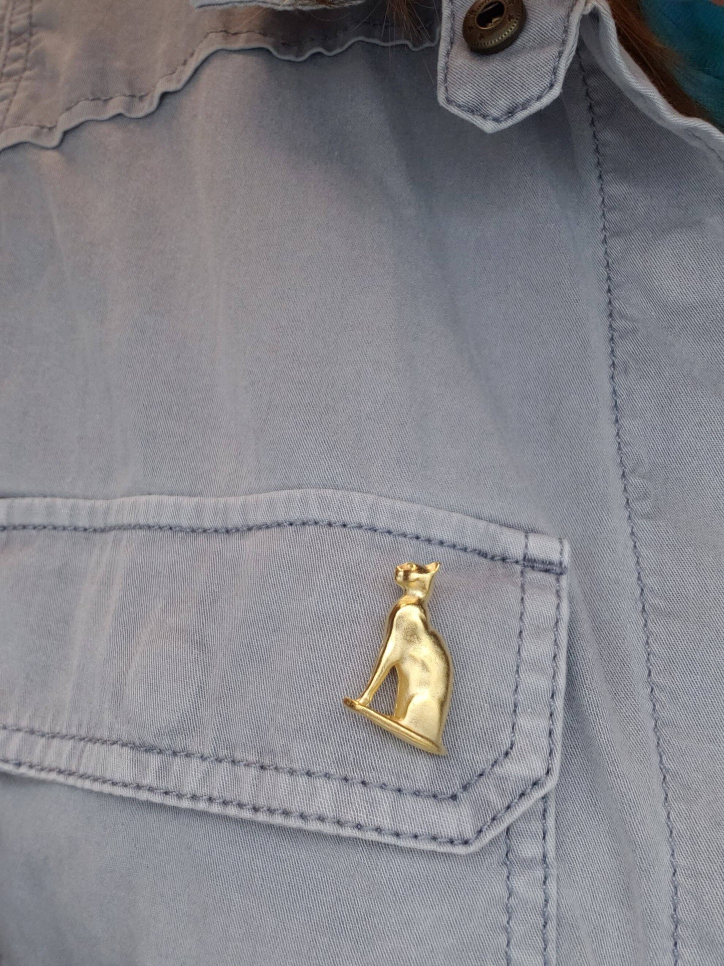 Bastet Cat Lapel Pin