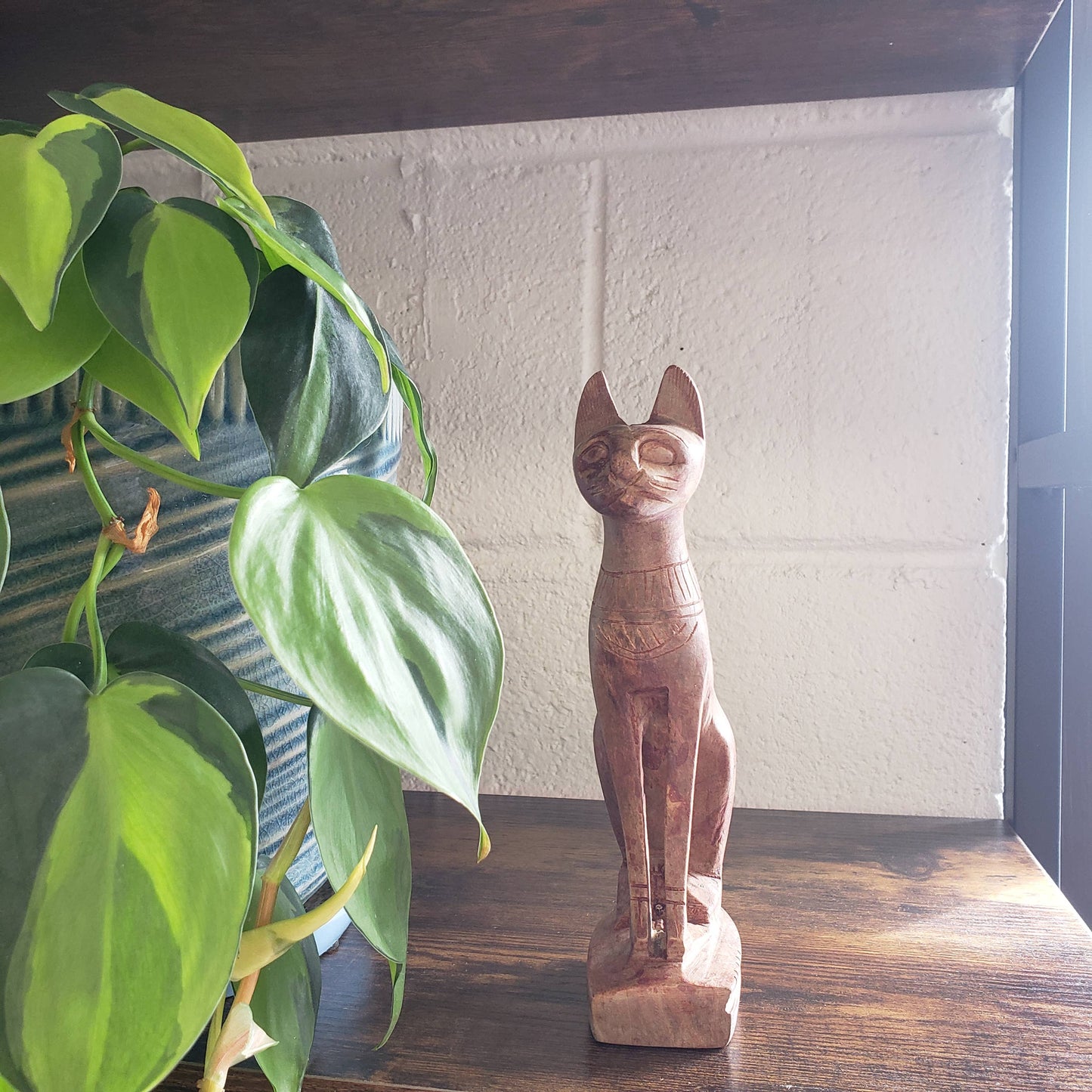 Egyptian Goddess Bastet Stone Statue - Small