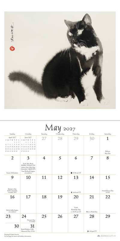 Artful Cat 2027 Mini Wall Calendar by Endre  Penovác: Calendar; 24 pages / English