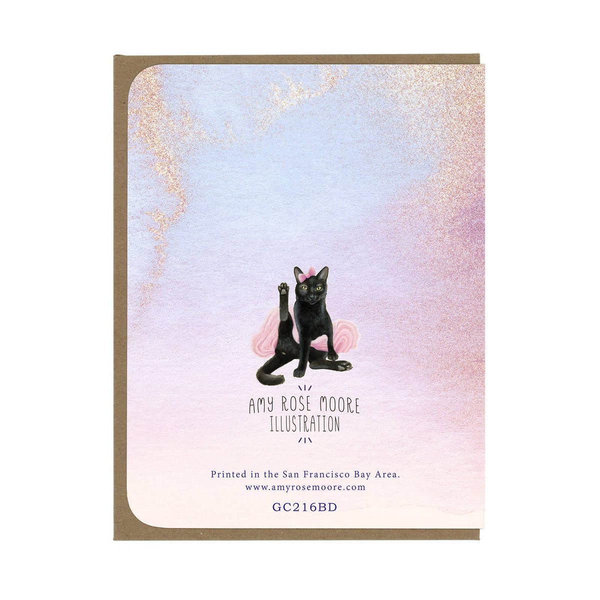 BIRTHDAY - Magical Flying Cat - Greeting Card 