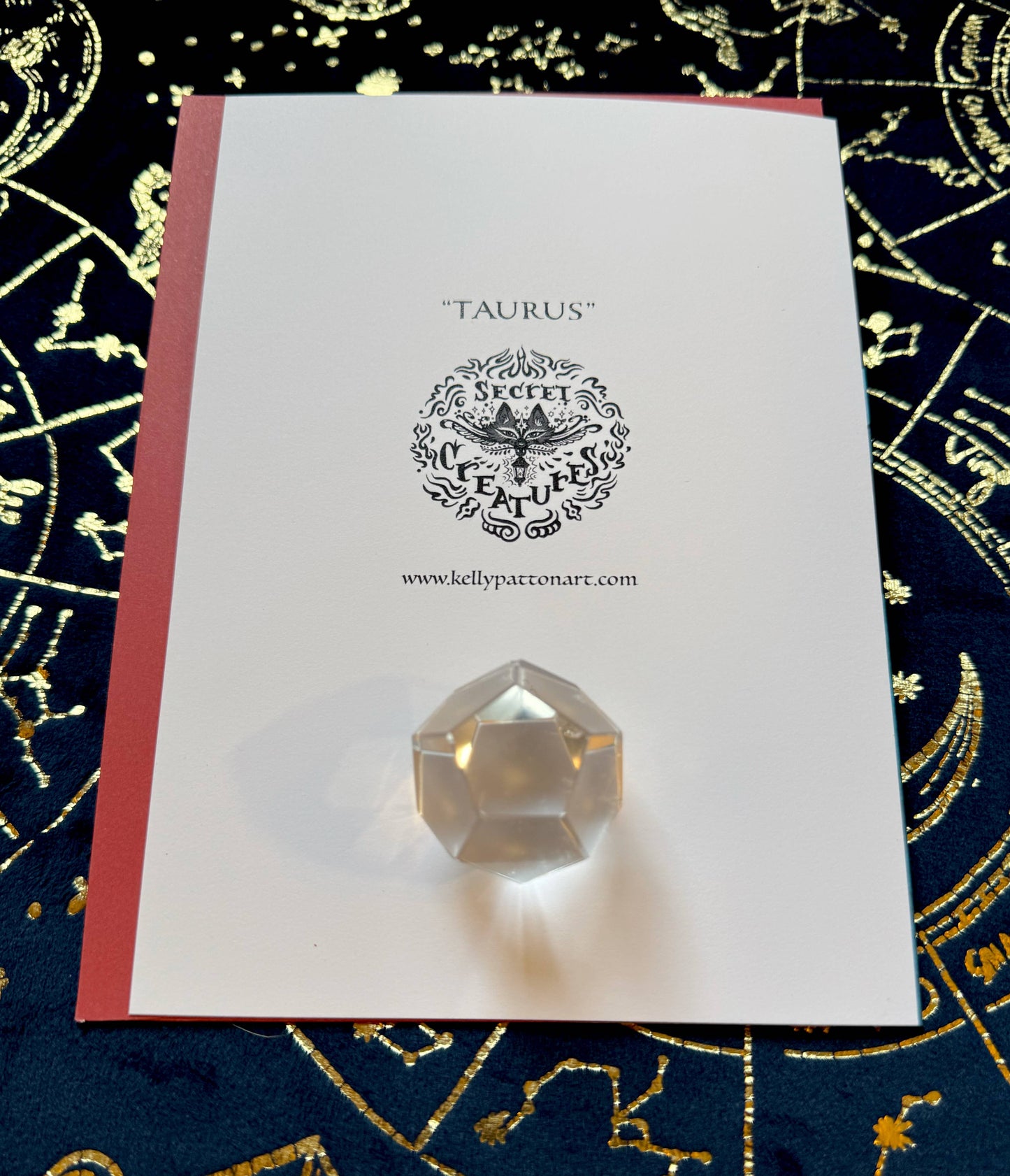 "Taurus" Zodiac Bull Design , 5" x 7" Greeting Card