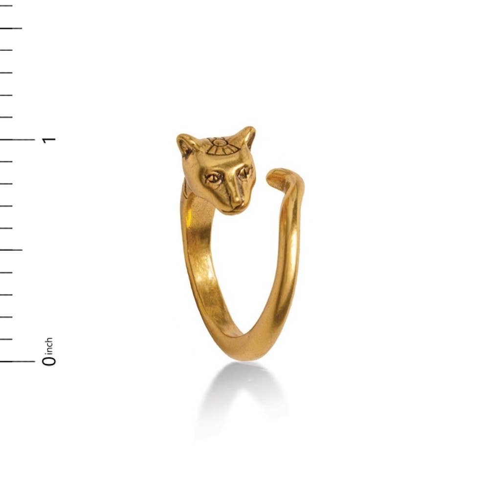 Egyptian Cat Ring - Adjustable - Bastet Goddess