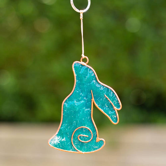 Moon Gazing Hare Suncatcher