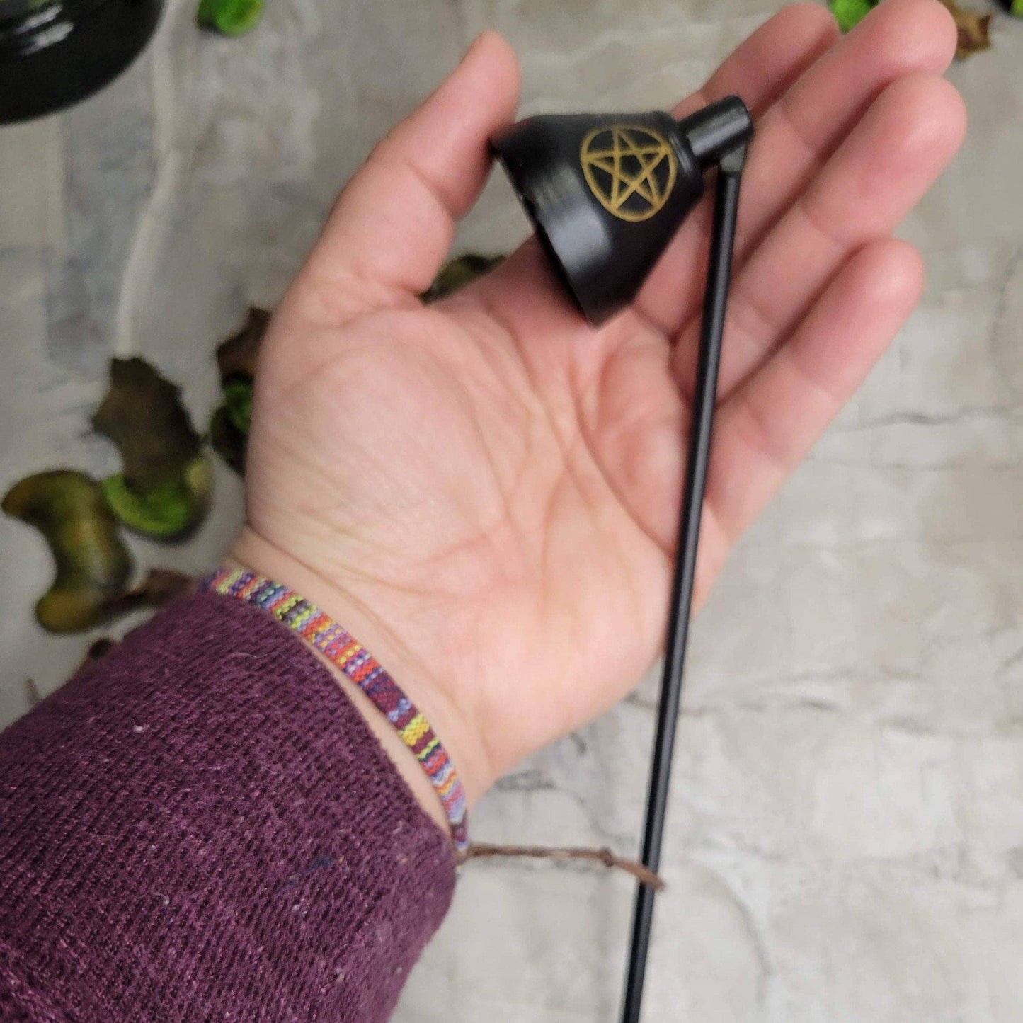 Candle Snuffer w/Pentacle (Handmade, Iron)