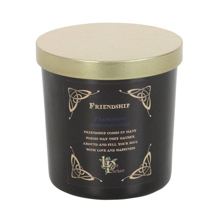 'Moon Gazing Hares' Friendship Candle by Lisa Parker