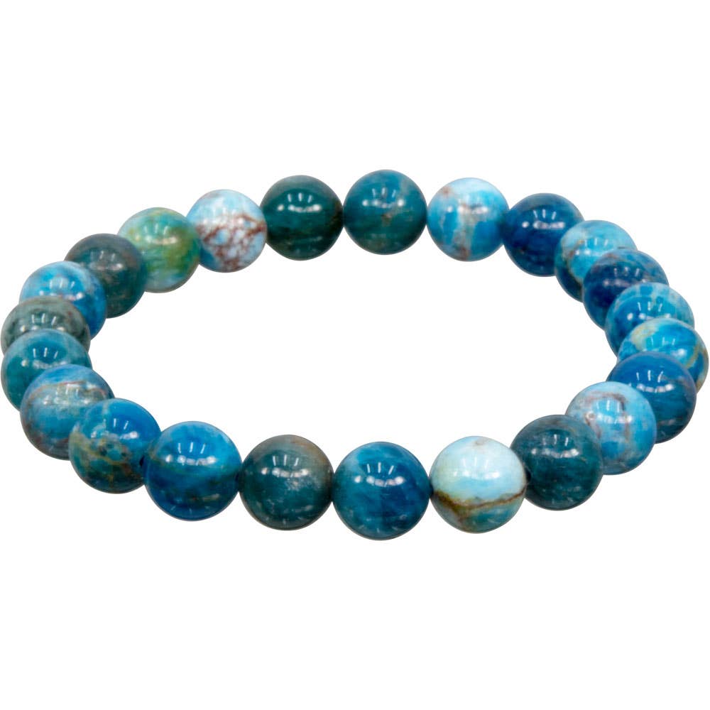 Apatite Bracelet 8mm Round Beads