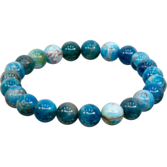 Apatite Bracelet 8mm Round Beads