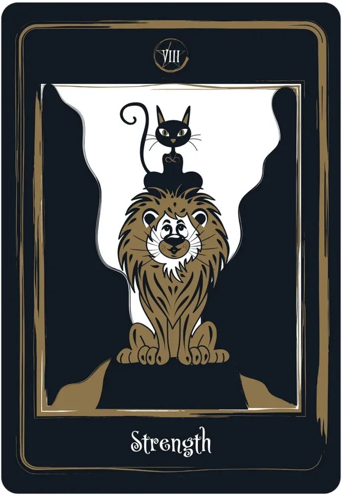 Golden Black Cat Tarot by Helena de Almeida