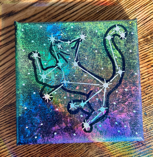 Celestial Cat Painting